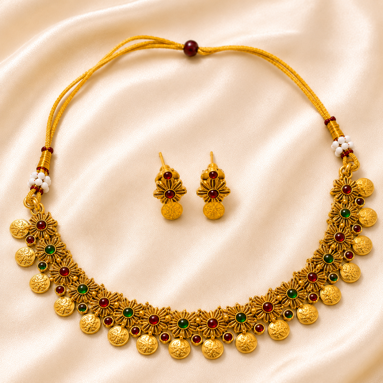 Valli coin Necklace set