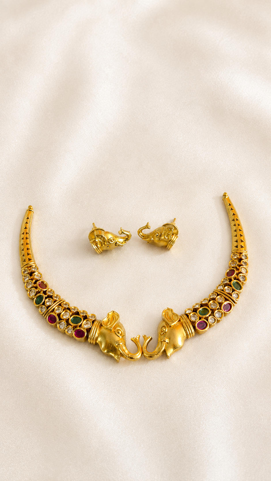 Elephant necklace set