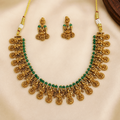 Lakshmi small pendant gold necklace