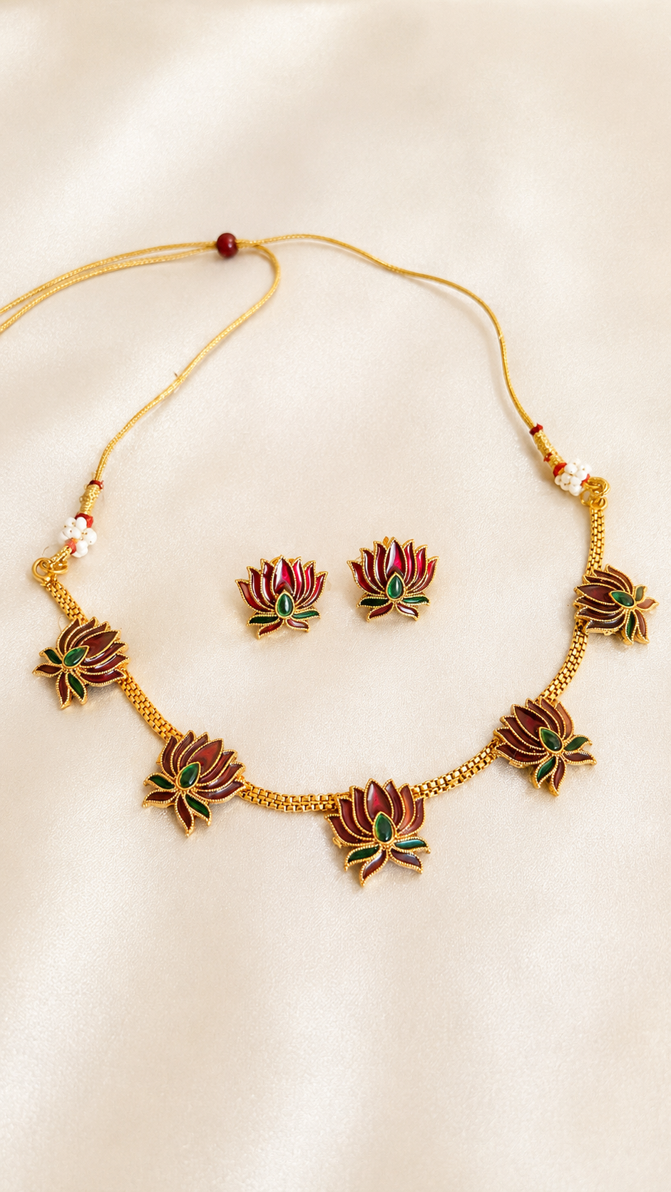 Lotus necklace set