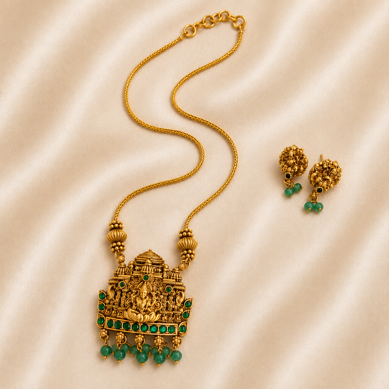 Lakshmi pendant antique haram