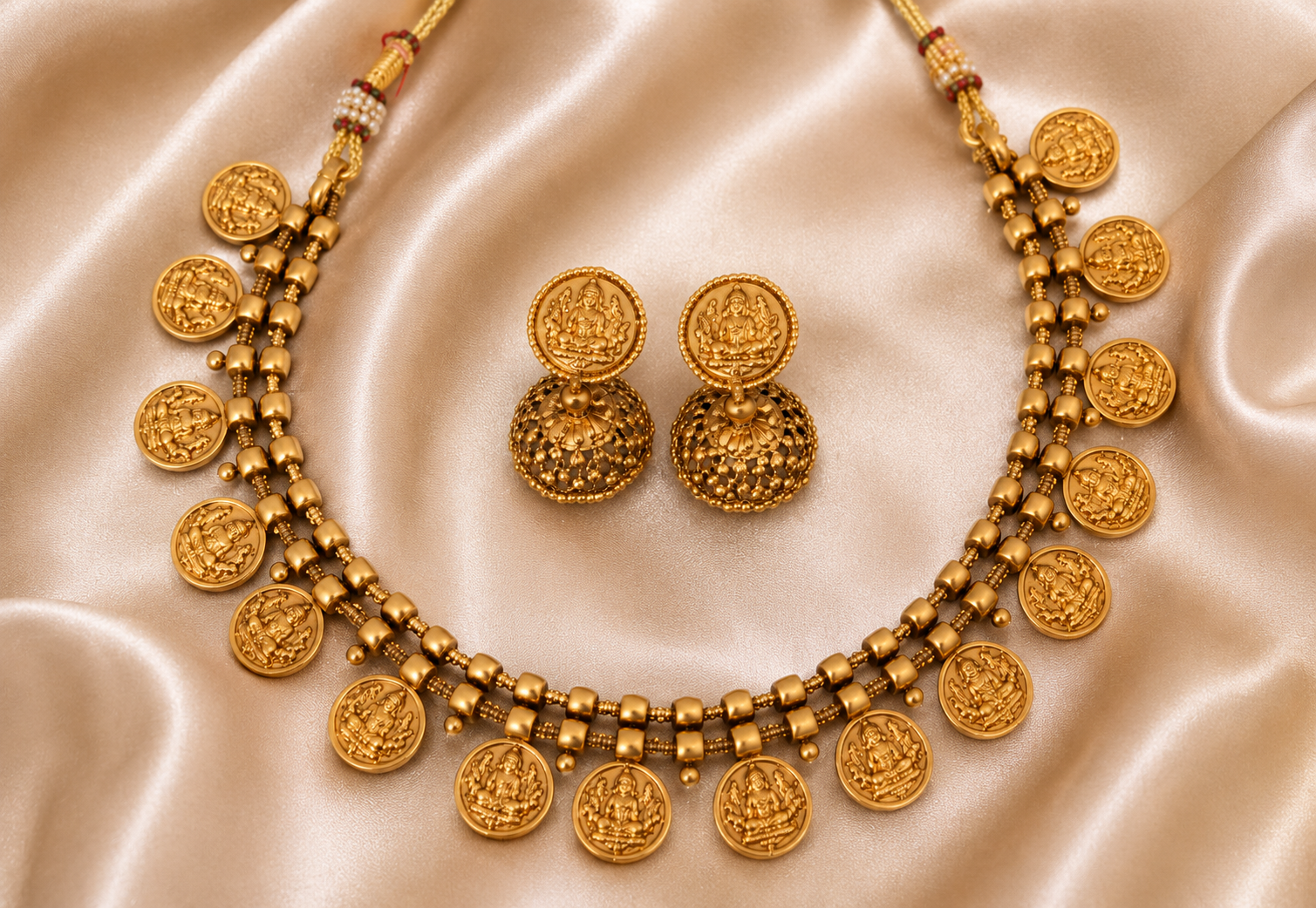 Gold coin necklace