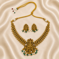 Lakshmi pendant plus kasu necklace