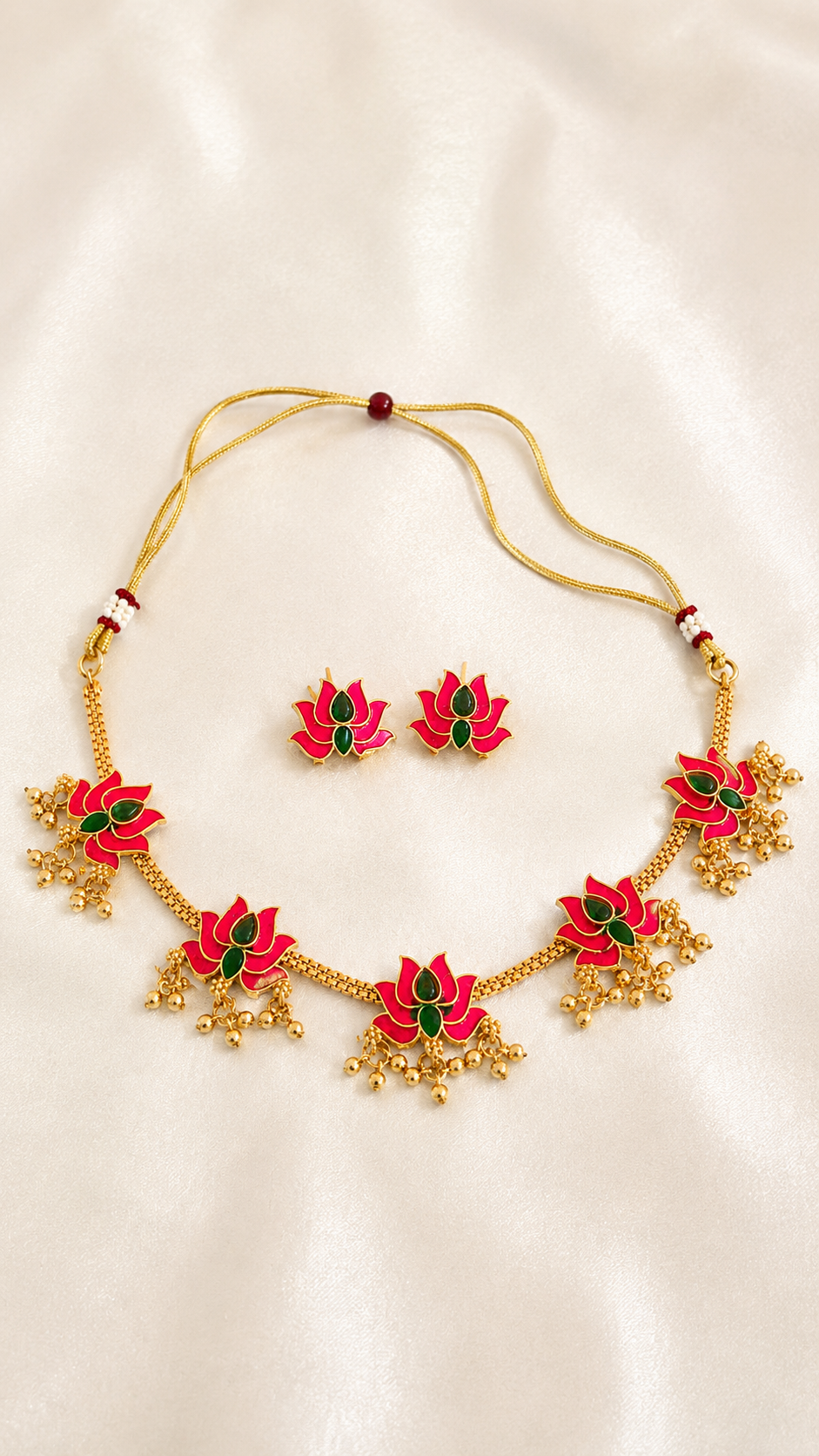 Lotus necklace set